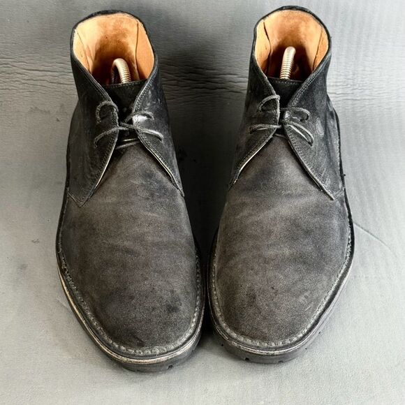 Salvatore Ferragamo black suede chukka boot shoes men’s size 12 main image 7